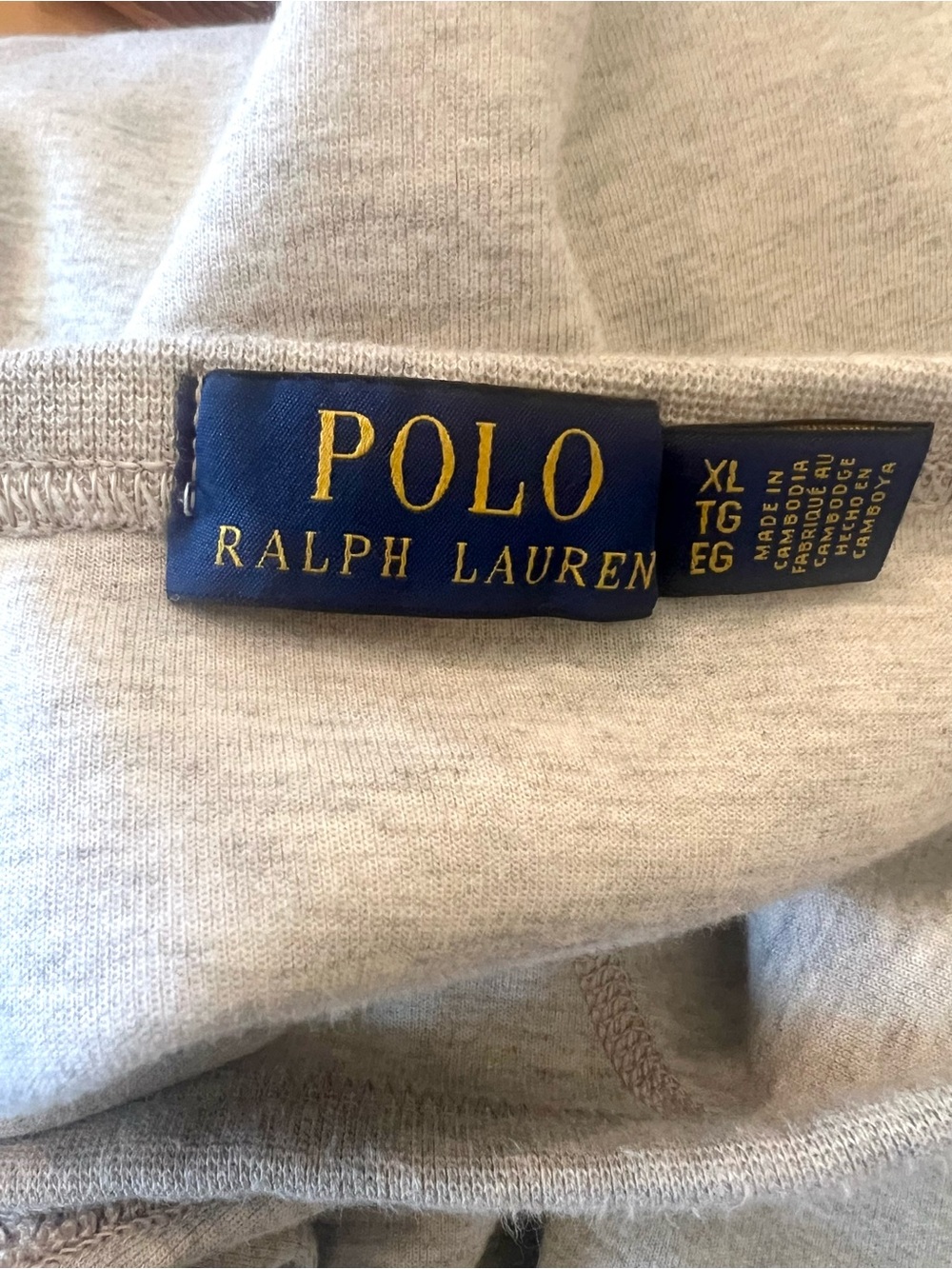 Polo Ralph Lauren Pony Embroidered Double Knit Rugby Grey Sweatshirt Pre Loved - Picture 6 of 9
